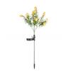 Solar Powered Gardenia Fairy Lights Outdoor Waterproof LED Simulation Flower String Lights for Patio Lawn Decoration Ambiance