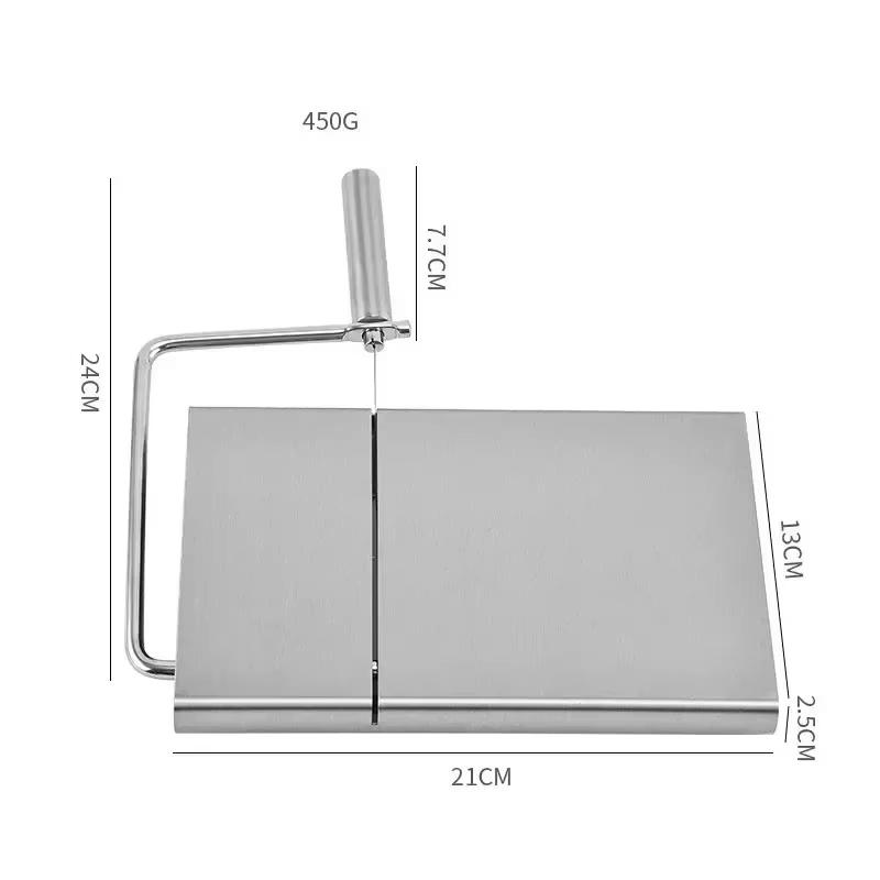 Cheese Slicers with Wire Cheese Cutters for Block Cheese with 5 Replacement Wires for Hard Cheese Butter Kitchen Tools