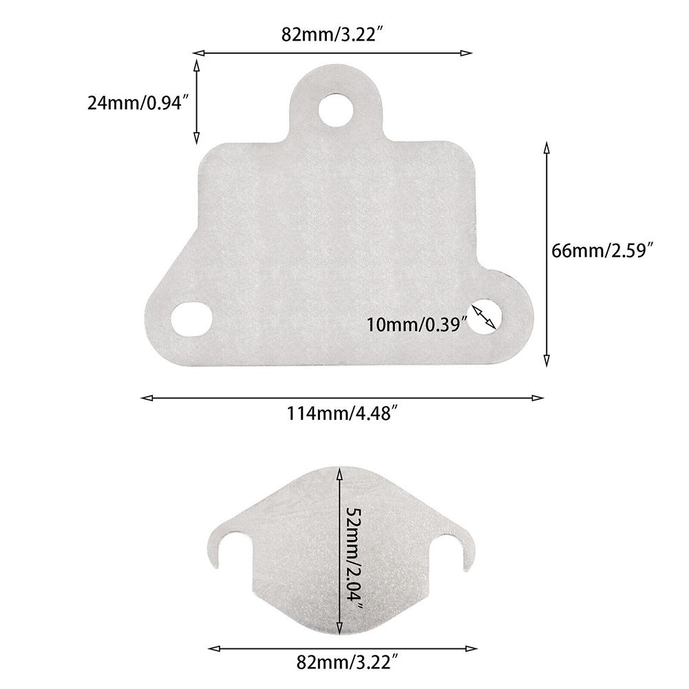 2pcs EGR Valves Cover Plate Set Stainless Steel High Hardness Car Supplies For Ford-Px Px2-Ranger Mazda-BT50 Machine 3.2L 2.2L