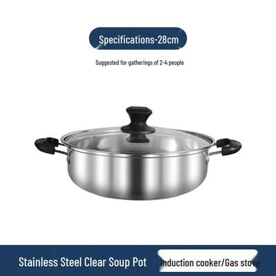 Verdickter Edelstahl Induktions-Hot Pot