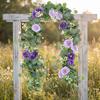 Artificial Flower Dressing Flower Garland Simulated Vine Plastic Fake Vine Plants Exquisite Flexible Garland Hanging Plants