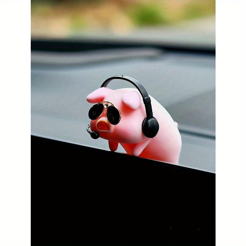Cartoon Schwein Auto Anhänger Rückspiegel Dekoration