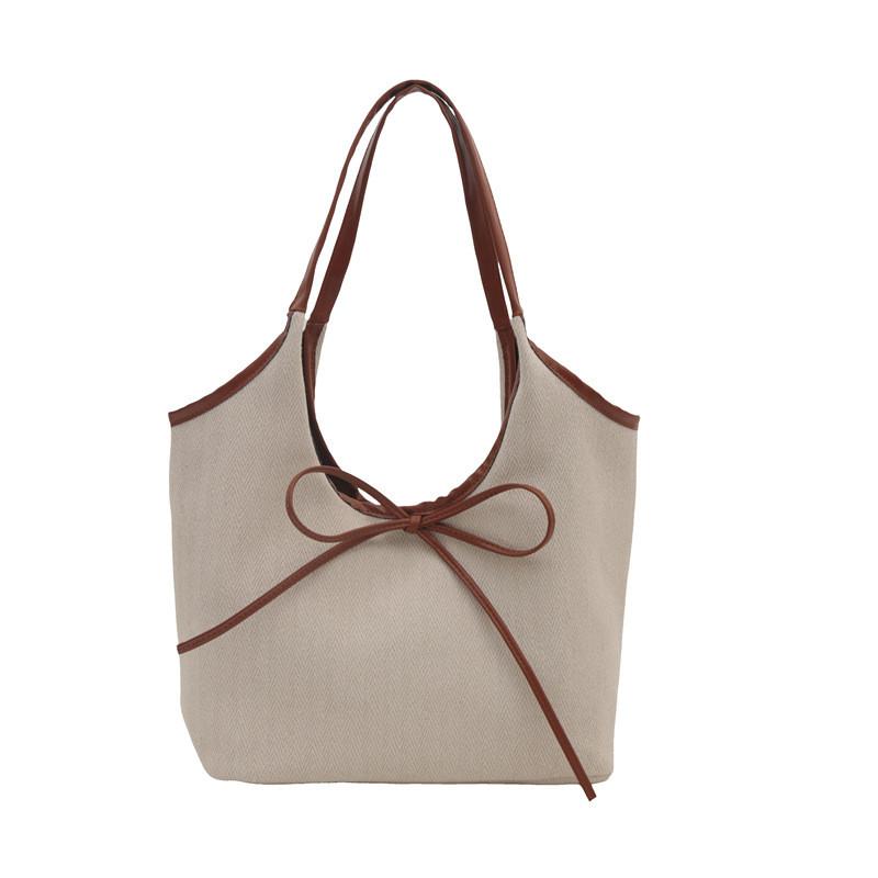 Cotton Linen Tote Bag For Women Large Capacity Fashionable Casual Daily Use