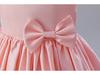 European & American Baby Girl's Satin Birthday & Flower Girl Dress with Big Bow