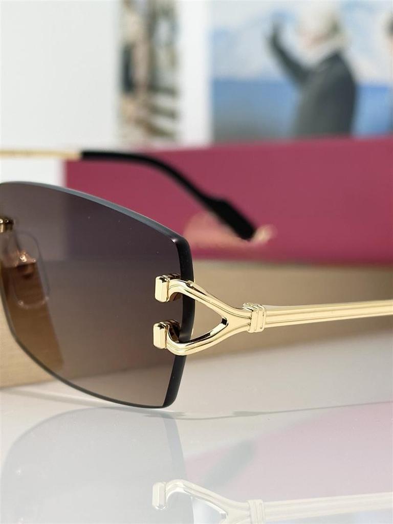 Fashionable Unisex Rimless Metal Sunglasses CT0550S with UV Protection