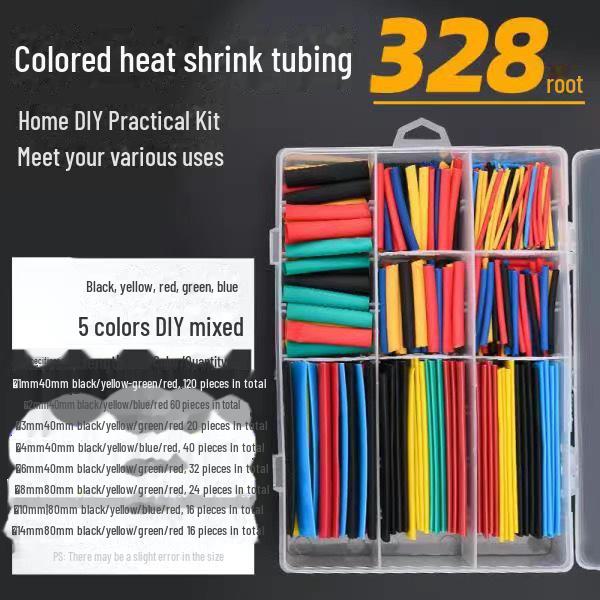 Heat Shrink Tubing Kit: Mobile Phone Cable Protector & Wire Insulation Sleeve