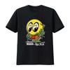 MoonEyes Go With Moon Rat Fink Cotton T Shirt Retro Eyeball Design for Mens Fashion vintage Washed Casual streetwear Stretched