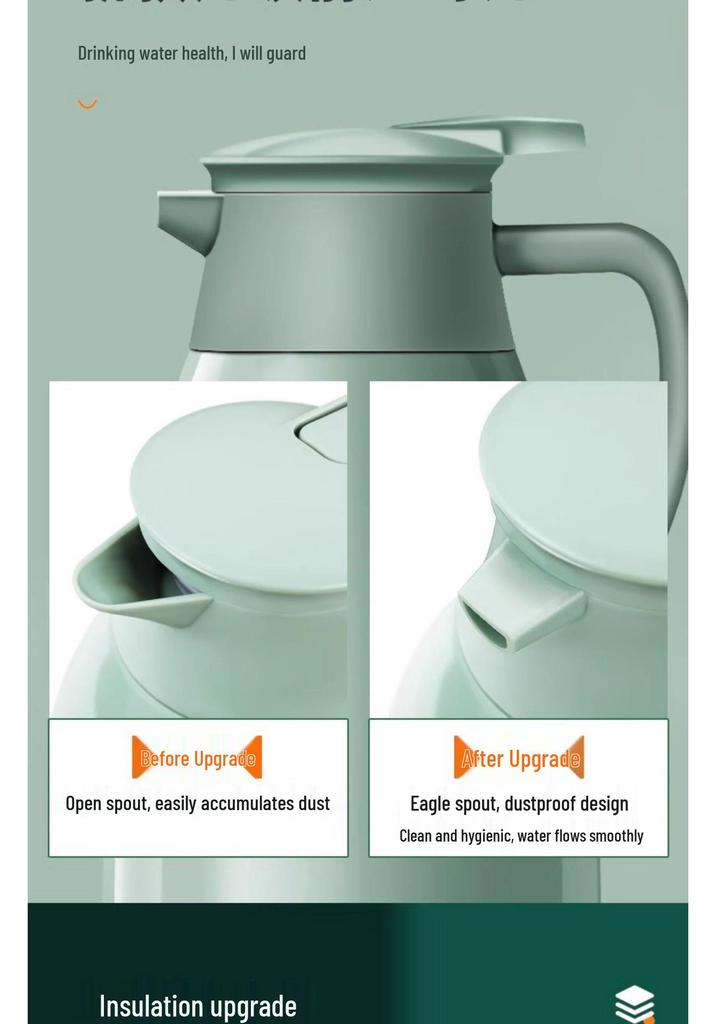 2024 Insulated Glass Thermos Flask - Large Capacity Water Kettle