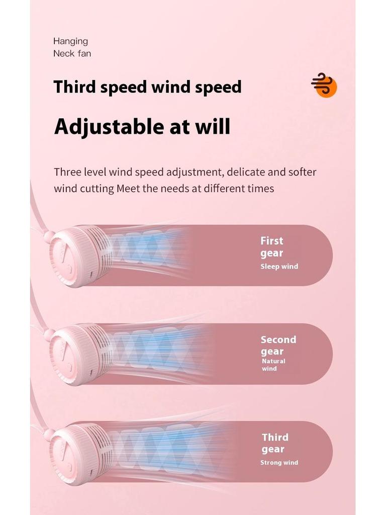 Portable Bladeless Neck Fan with USB Charging
