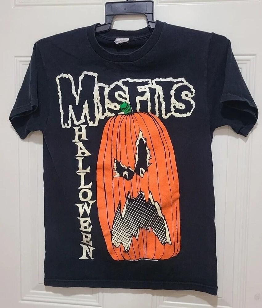 Maglietta Halloween Misfits Taglia Glow in Dark Nightmare T shirt 1F2204 Unisex T-Shirt XXL