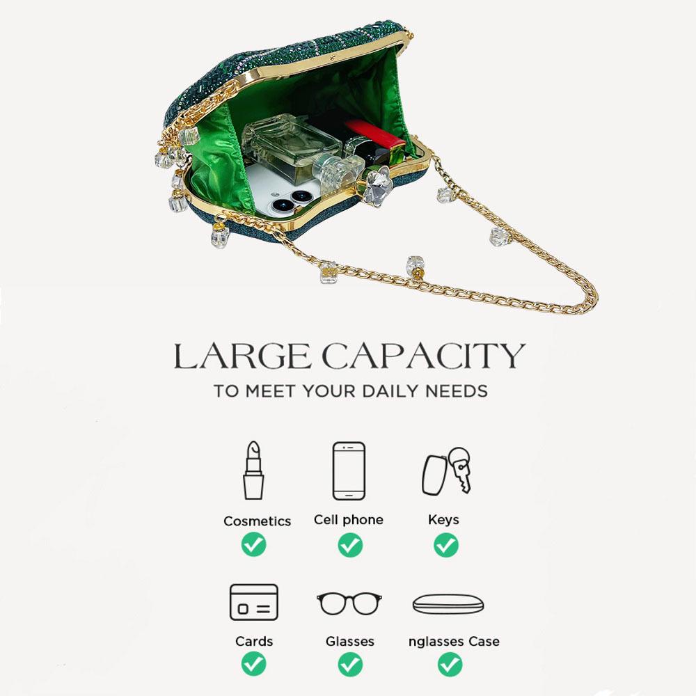 Elegant Women's Rhinestone Evening Clutch - Perfect for Formal Gowns and Evening Wear