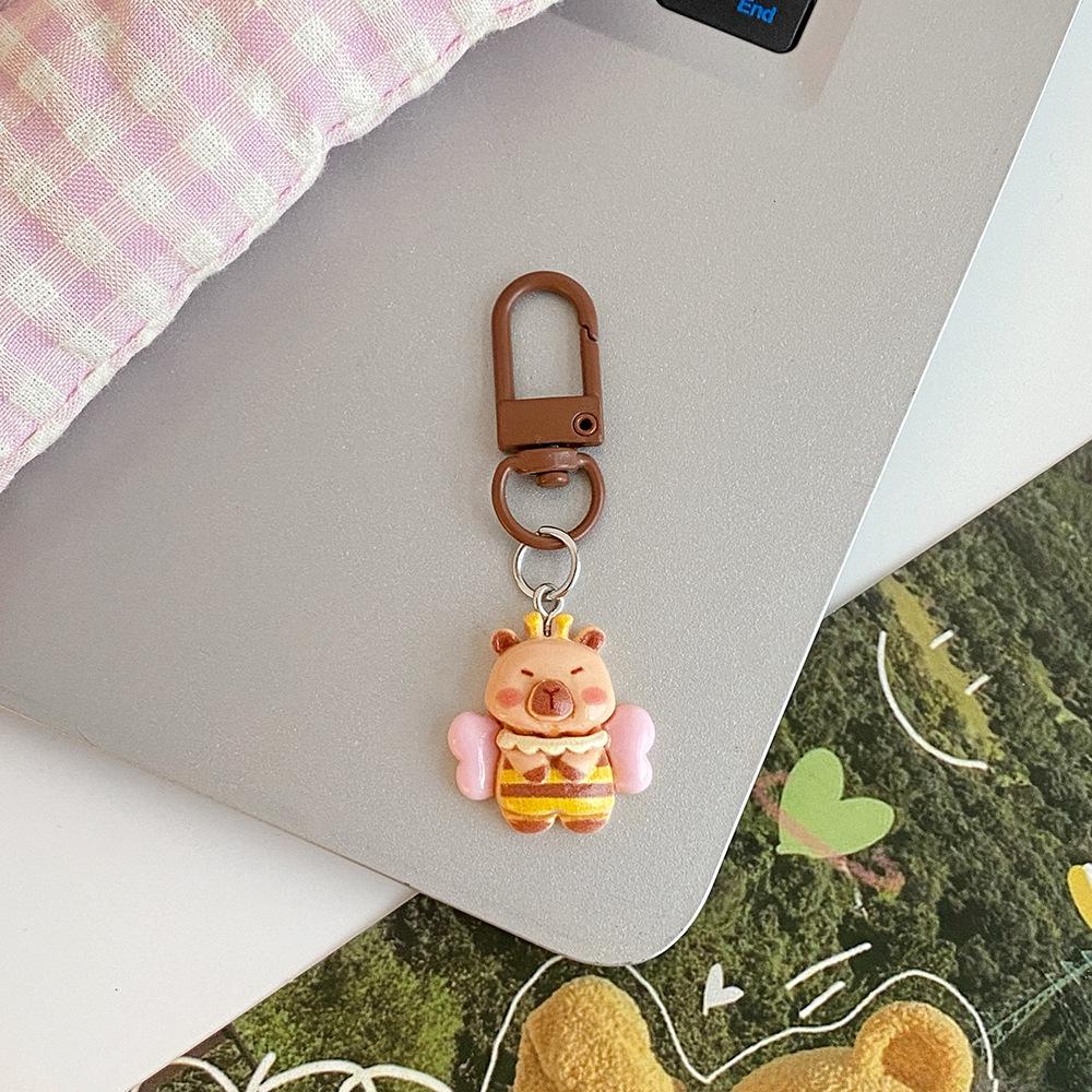 Capybara Keychain Pendant - Cute Graduation Gift for Schoolbags, Backpacks, and More
