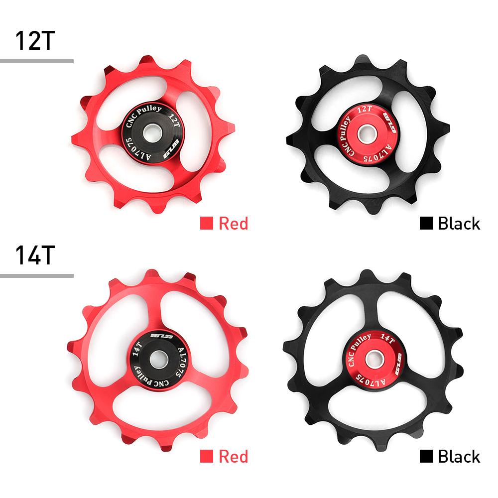 12T/14T MTB kolo Zadní přehazovačka Jockey Wheel 9/10/11 Speed ​​Vodící kladka Díly jízdního kola