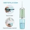 Oral Irrigator Portable Dental Water Flosser USB Rechargeable Water Jet Floss Tooth Pick 4 Jet Tip 220ml 3 Modes Teeth Cleaner