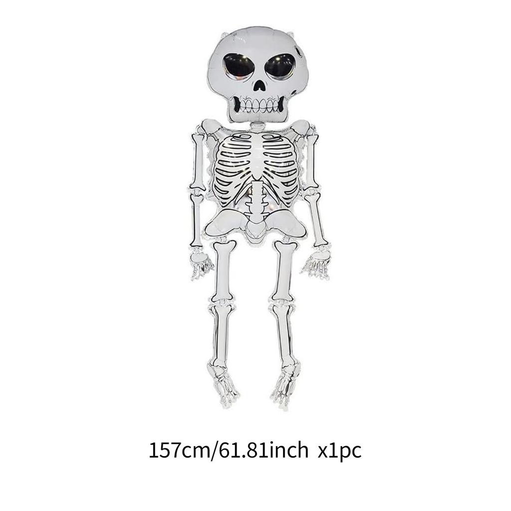 Skeleton Halloween Helium Balloon - Giant Skeleton Aluminum Foil Balloon Suitable for Ghost Halloween Decoration Party Supplier