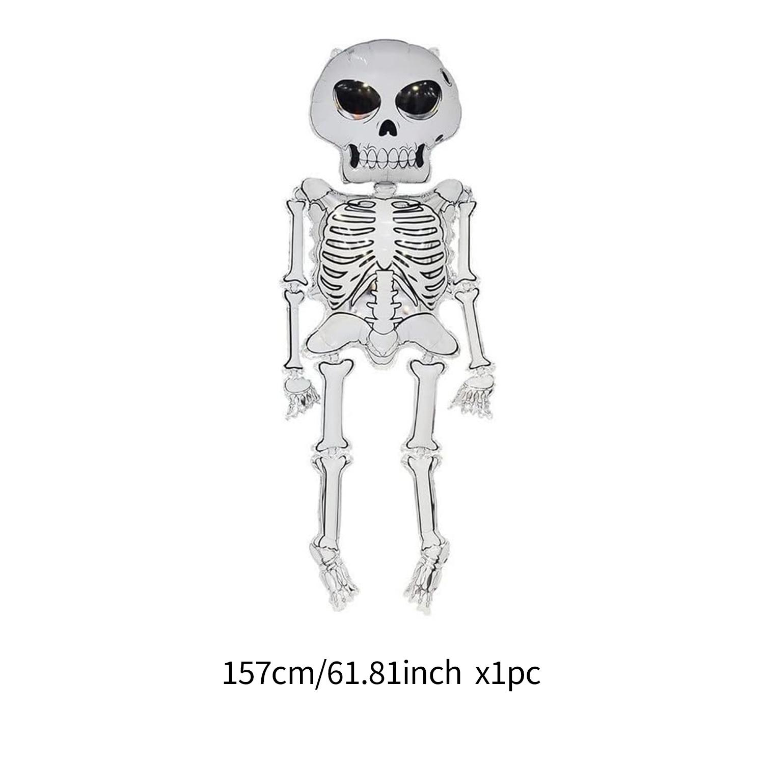 Skeleton Halloween Helium Balloon - Giant Skeleton Aluminum Foil Balloon Suitable for Ghost Halloween Decoration Party Supplier Other