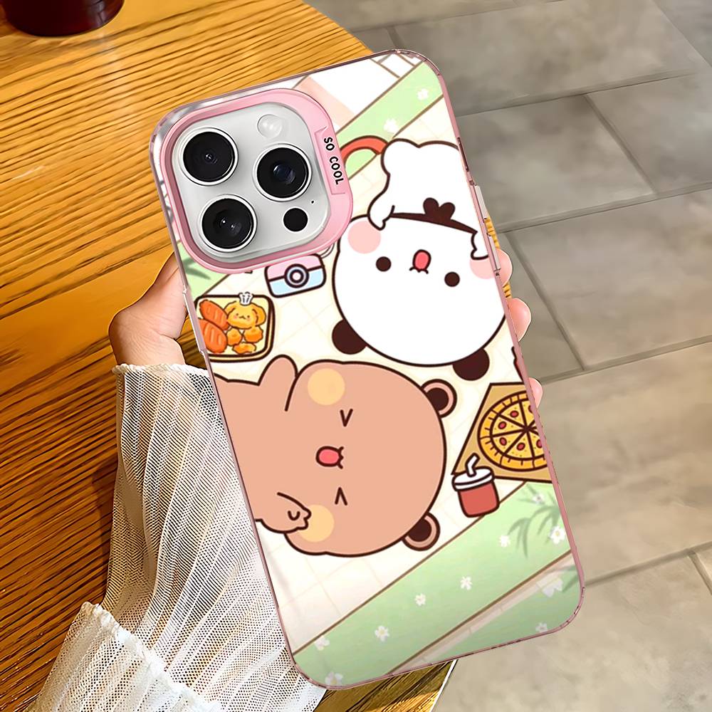 Character Bubu And Dudu Phone Case For IPhone 16 15 14 13 12 11 17 Pro MAX Plus Pro Matte Shockproof Cover