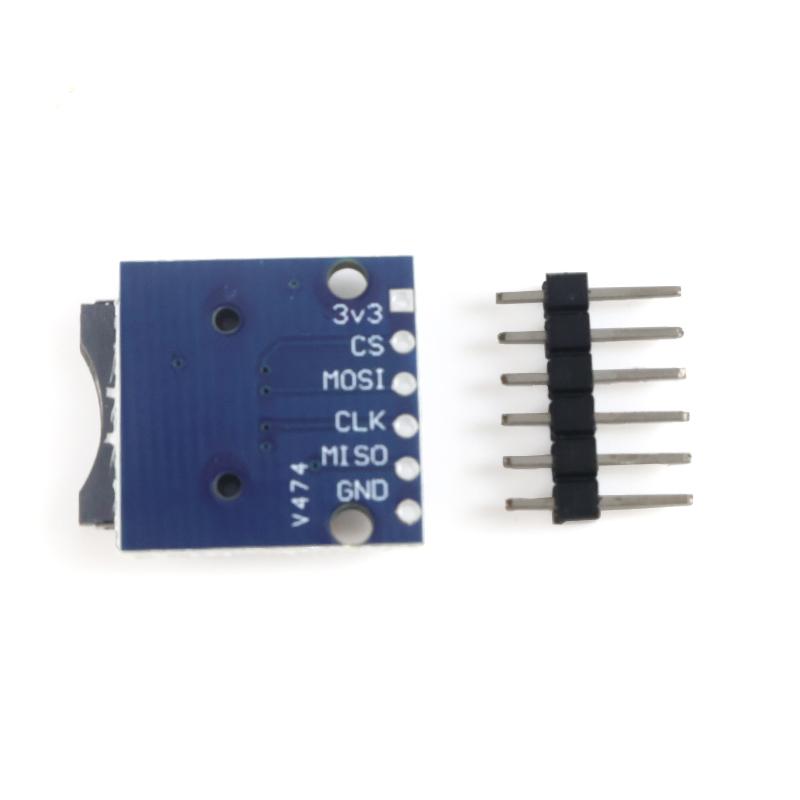 Micro SD Card Reader Module for Arduino, ESP32 | 3.3V SPI TF Storage | Headers NOT Soldered (DIY)