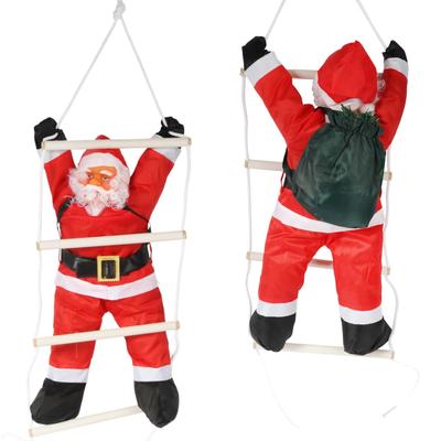 Santa Claus Climbing a Ladder, Decoration 60cm