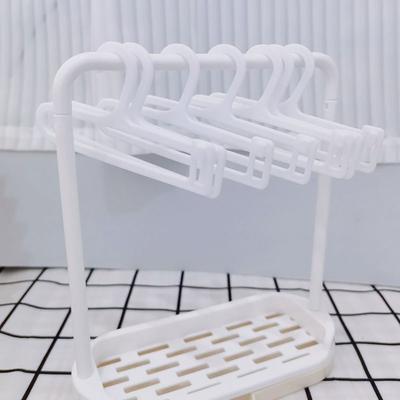 Plastic White Doll Clothes Rack Dollhouse Furniture Toy Cosplay Mini Cloth Organizer Gift Playing House 15/20cm Cotton Doll