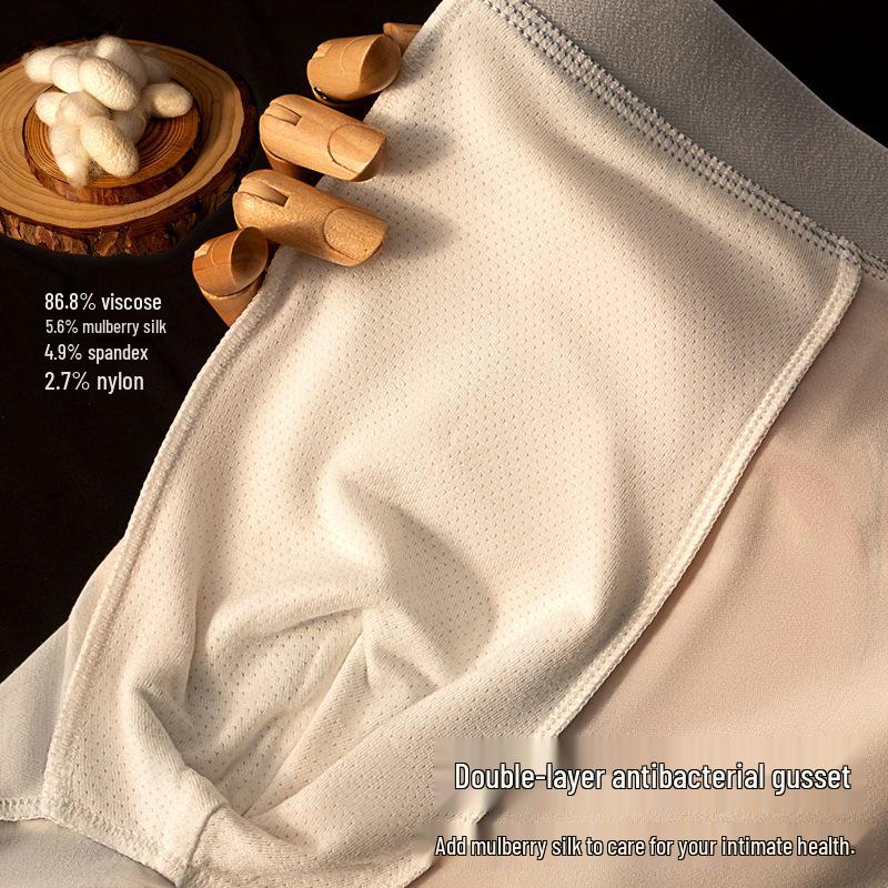 CAREKOTY Mori Style Men's Modal Antibacterial Mid-Rise Boxer Briefs - Comfortable Autumn/Winter Wear