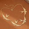 Women Ins Collarbone Chain Birds Necklace Jewelry Accessories