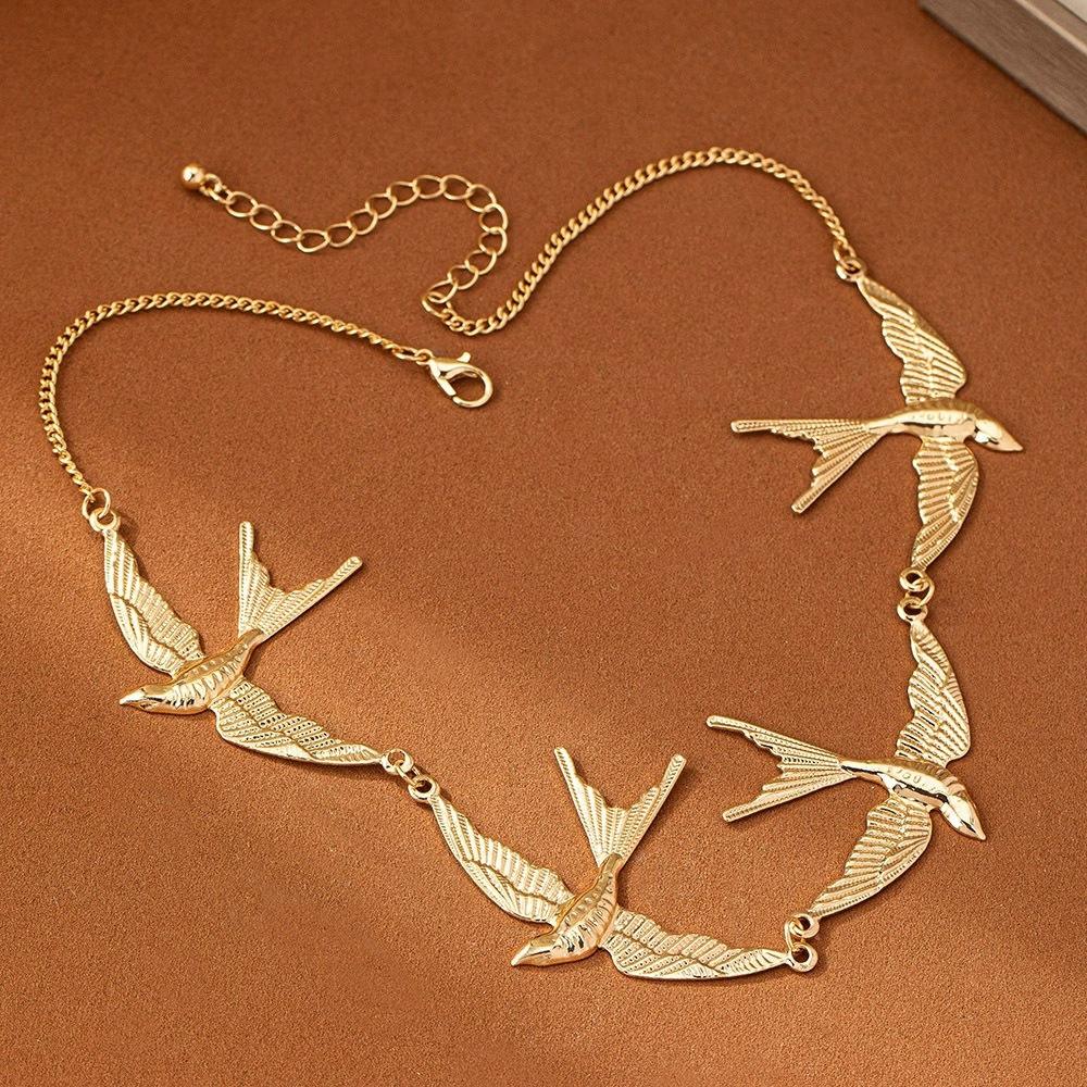 Women Ins Collarbone Chain Birds Necklace Jewelry Accessories