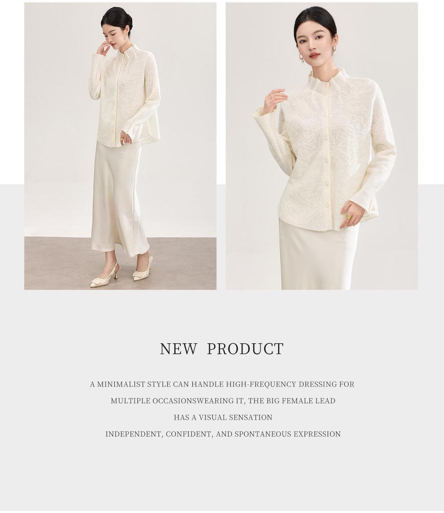 3D Interwoven Wool Jacquard Ruffle Flare Sleeve Knit Top