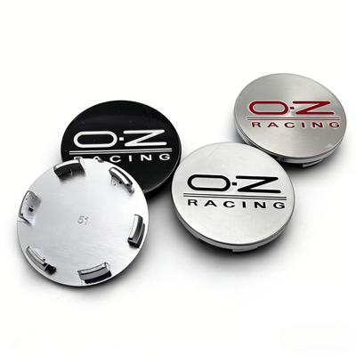 4pcs OZ Racing Logo Emblem Car Wheel Center Caps 51MM Clips 46MM Wheels Hub Cap O.Z Badge Rim Hubcaps Dust Cover Car Accessories