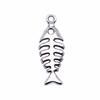 Fish Bone Charms Multi Color Alloy Pendants For Ocean Themed DIY Jewelry Accessories