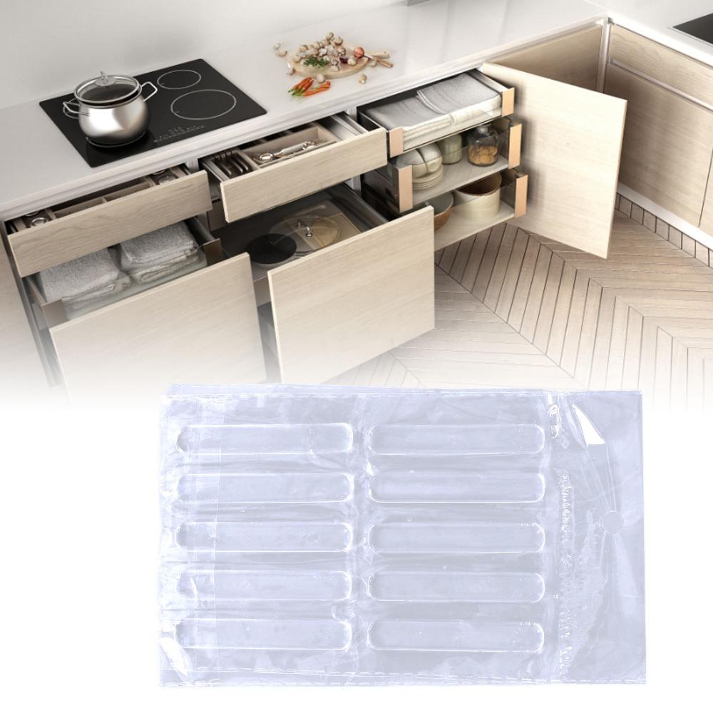 50pcs Waterproof Cabinet Door Bumpers Self-Adhesive Wall Protector Guards For Handle