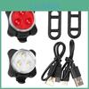 Usb Bike Light Rechargeable Setsuper Bright Front Headlight And Rear Led Bicycle Light650mah 4 Light Mode Options