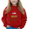 Christmas Day Girls Round Neck Pullovers For Kids Printed Baby Tops