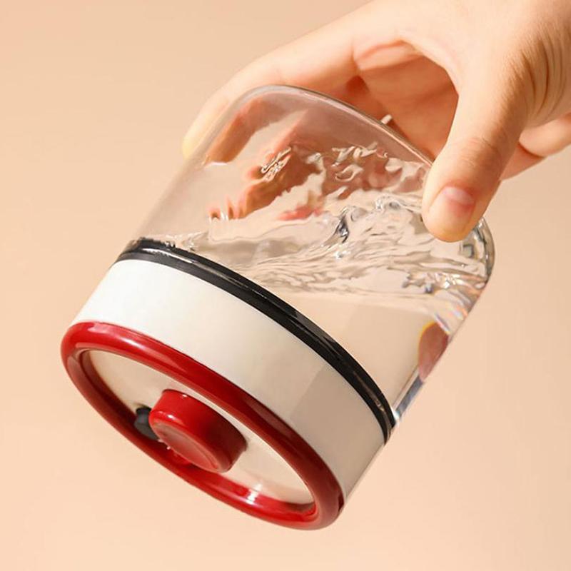 Coffee Beans Vacuum Sealed Tank Transparent Glass Food Storage Jars Household Moisture-Proof Air Extraction Airtight Container