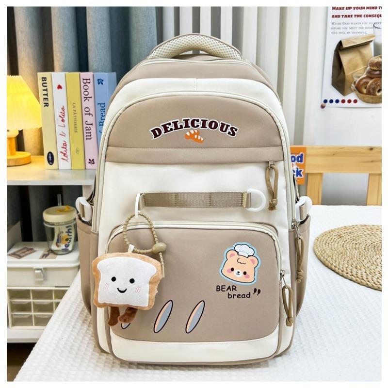 High Value College Style Fresh and Sweet Contrasting Color Splicing Backpack Junior High School Student Backpack