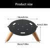 Portable Speakers Stand Metal Desk Organizers with AntiSlip Wood Feet for B&W Formation Wedge Speakers