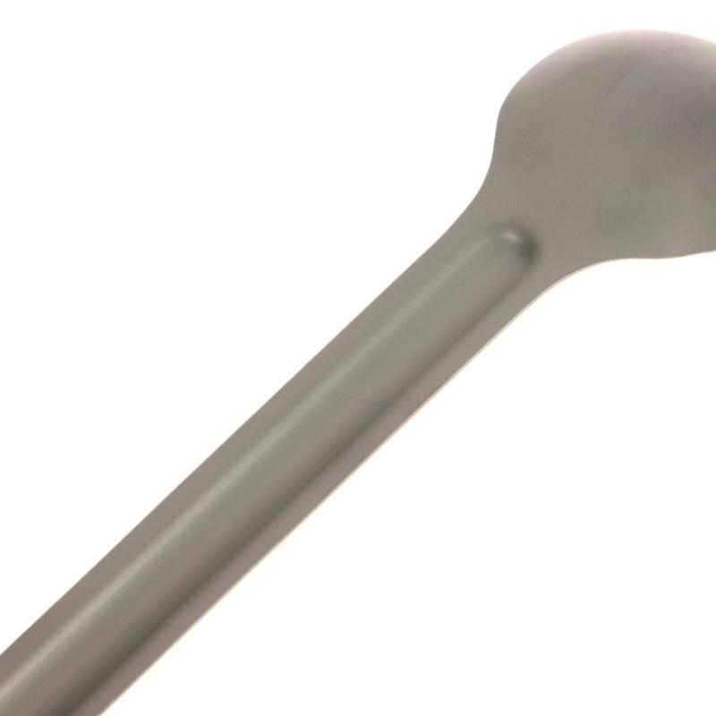 Cuillère à long manche pour le camping Acier inoxydable léger Résistance à la corrosion Spork/cuillère Portable Pique-nique Camping Vaisselle pour le dîner