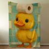 Duckling With Toilet Paper Hat Blanket Throw Super Cosy Plush Living Room Sofa Couch Childish Birthday Gifts