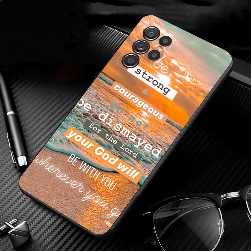 Phone Case for Samsung S26 S25 S24 S23 S22 Ultra S23 S22 S25 Plus S24 FE S26Edge Bible Verse Jesus Christian Case