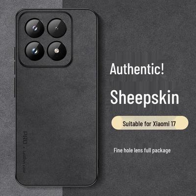 Shangsu Light Luxury Nappa Leather Full Coverage Phone Case for Xiaomi