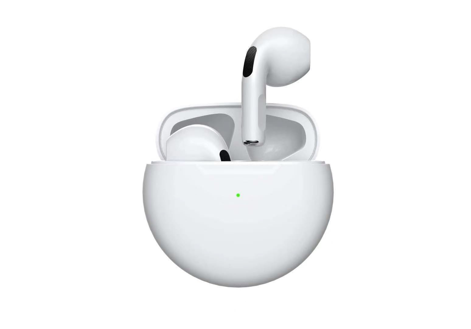 

Беспроводные Bluetooth Наушники с Шумоподавлением Автоматическая Громкость Круглые Одинарные или Двойные Совместимы с и iOS Наушники-вкладыши, Hi-Fi, Подавление шума, Сопряжение, Зарядка Type-C, белый