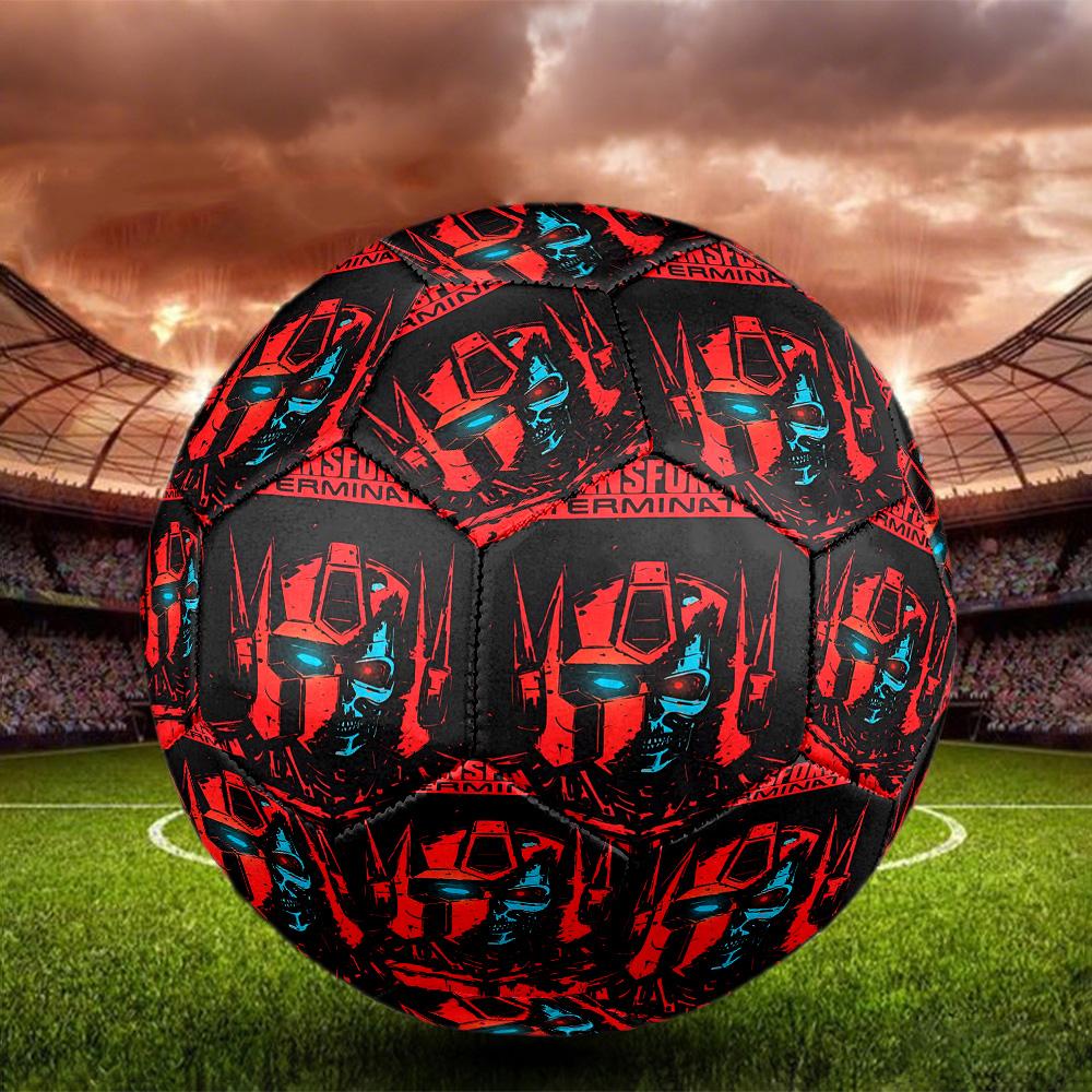 Transformers Print Size 5 Soccer Ball, Standard Match Football for Sports Game and Team Practice, Ideal Gift for Soccer Fans