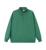320g Stand Collar Half-Zip Unisex Hoodie - Trendy Loose Fit American Style