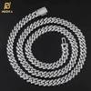 8mm Hip Hop Jewelry Diamond Iced Out Silver Thick Cuban Link Chains for Girl Cuban Necklaces Women