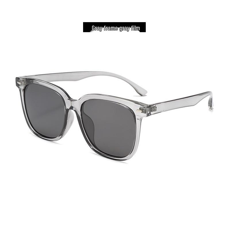 Stylish Large Frame Polarized Sunglasses - Slimming TR Square Design for Men & Women