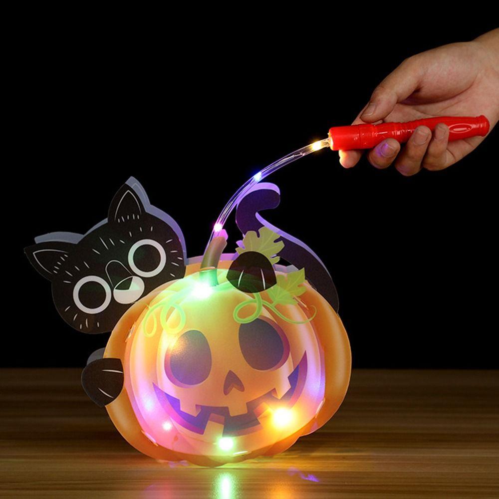 Luminous Halloween Pumpkin Lantern Glowing Ghost Festival Lantern  Children Toys