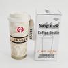 BaWangChaJi 316 Stainless Steel Aesthetic Insulated Coffee Cup with Double Straw Design