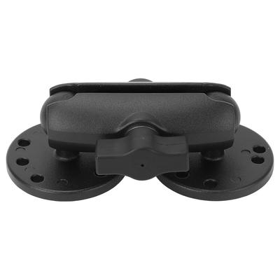 1 zoll Doppel Ball Montieren mit 2 AMPS Runde Platten Aluminium Legierung Fisch Finder Montieren