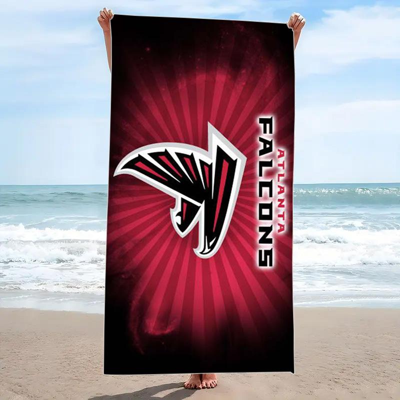 Atlanta Falcons Print Beach Towel, Large Soft Quick Dry Towel for Beach Camping Swimming