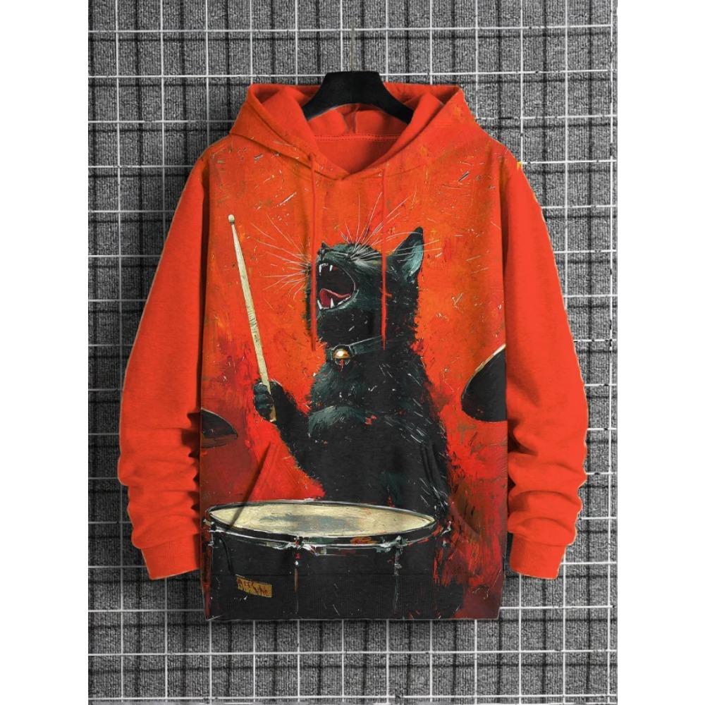 Astronaut Cat 3d Printing Hoodie Men Women Fashion Long Sleeve Hoodies Sweatshirt Oversized Coat Women Sweats Hoodies